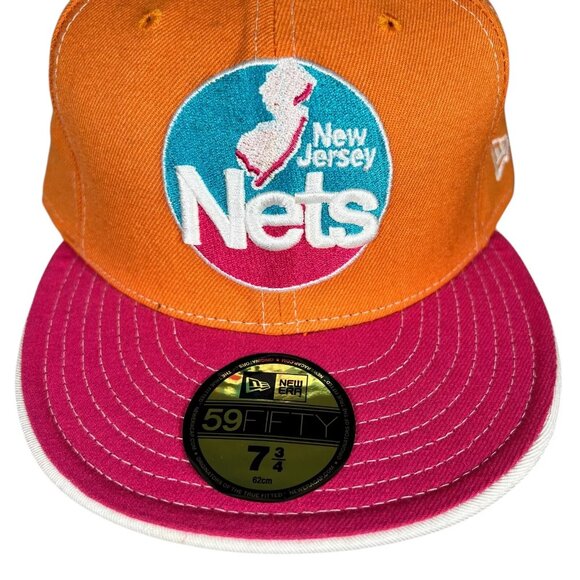 59Fifty New Era New Jersey Nets Hardwood Classics NBA Basketball Hat Size 7 3/4 - Picture 9 of 16